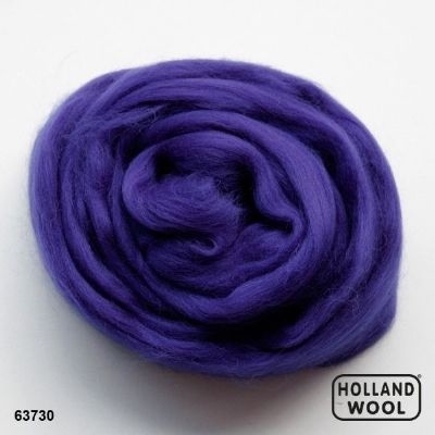 AANBIEDING Merino lont 1 meter - 30 VIOLET