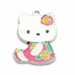 Hello Kitty, bloemetje 26mm - 6505 roze