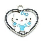 HELLO KITTY HART 26mm - Blauw