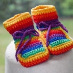 Babysokjes | patroonbladen - 668 regenboog