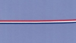 Nationaallint (Rib) rood wit blauw  prijs per meter - 10MM