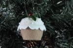 Kleine Cupcake voor in de kerstboom