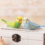 Felt wool mascot Budgerigars (Parkieten)  | Kant en klaar