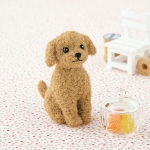 Felt Dogs and Cats Toy Poodle (Abricot)