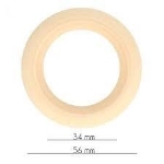 HOUTEN RINGEN NATUREL BUITENMAAT 56MM