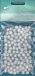 Pompon 7mm 100stuks wit