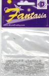 Fantasia facetkralen 3mm glas- 12 kristal