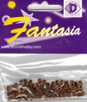 Fantasia facetkralen 4mm glas - 762 amber