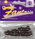 Fantasia facetkralen 6mm glas - 724 bruin