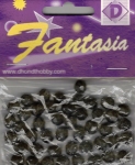 Fantasia facetkralen 8mm glas smoke topas