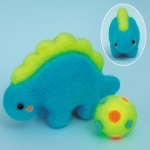 Neon Color Animals Blauwe Dino (Stegosaurus) |Hamanaka