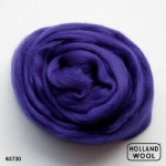 AANBIEDING Merino lont 1 meter - 30 VIOLET